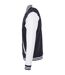 Blouson D'université Motif/style Contrasté Basic Homme Bleu Marine Blanc Build Your Brand-3
