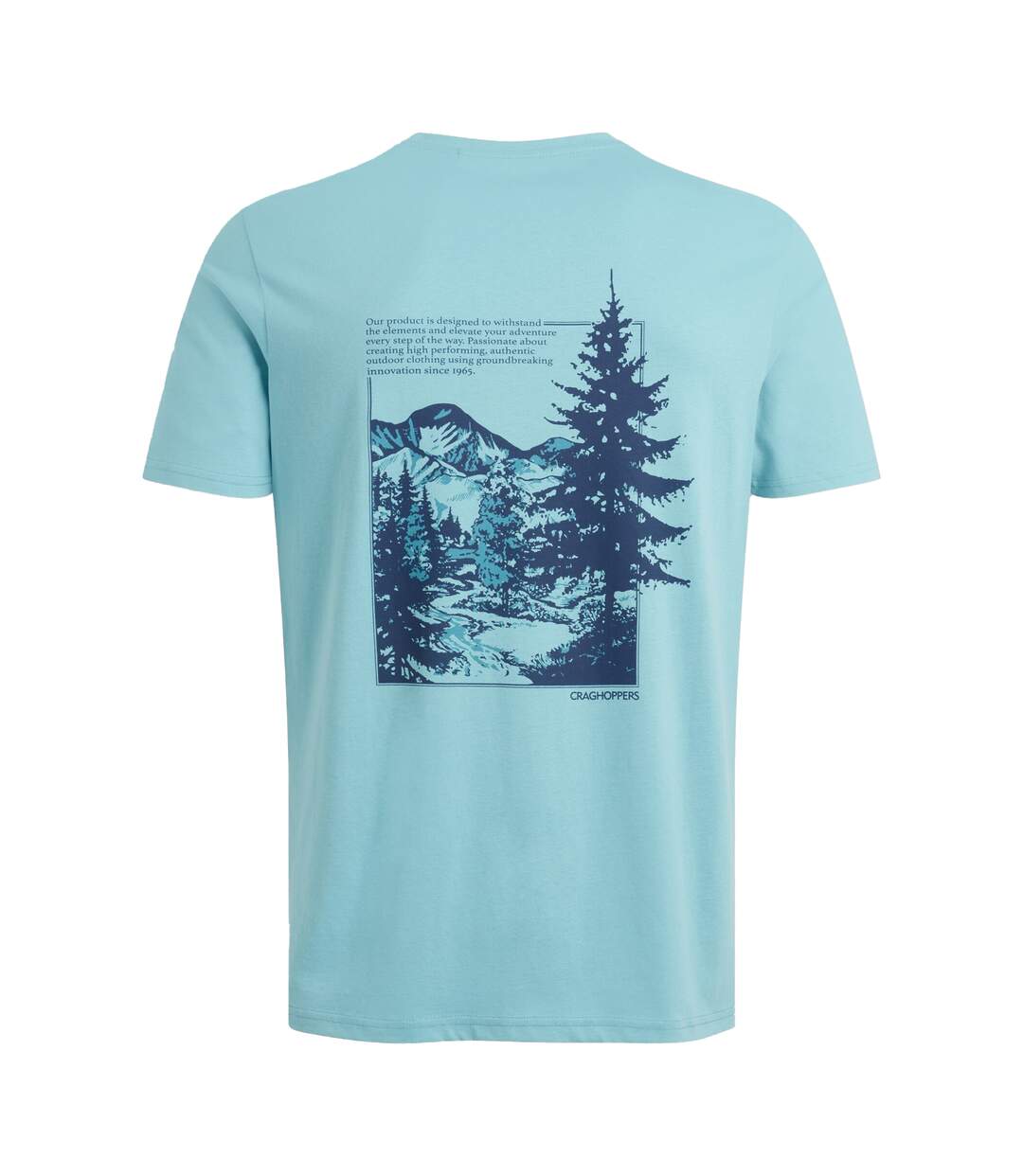 Mens Lucent Ii Valley Back Print Short-sleeved T-shirt Saltpool Craghoppers-3