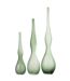 Lot de 3 Vases en Verre Yoko 64cm Vert Menthe-2