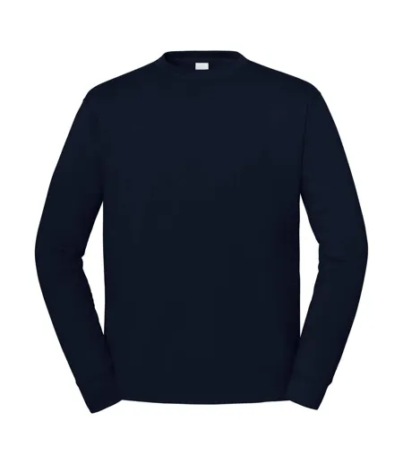 Mens Iconic Premium Set-in Sweatshirt Deep Navy Fruit Of The Loom