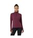 Womens/ladies Plain Long-sleeved Base Layer Top Charcoal USA-4