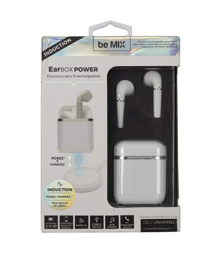 Écouteurs Sans Fils Earbox Power 17cm Blanc