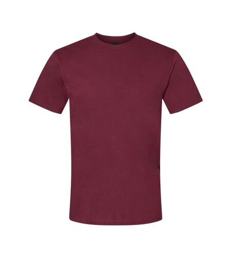 Unisex adult softstyle midweight t-shirt maroon Gildan