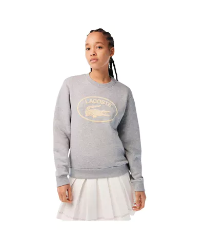 Sweat Femme Gris Lacoste