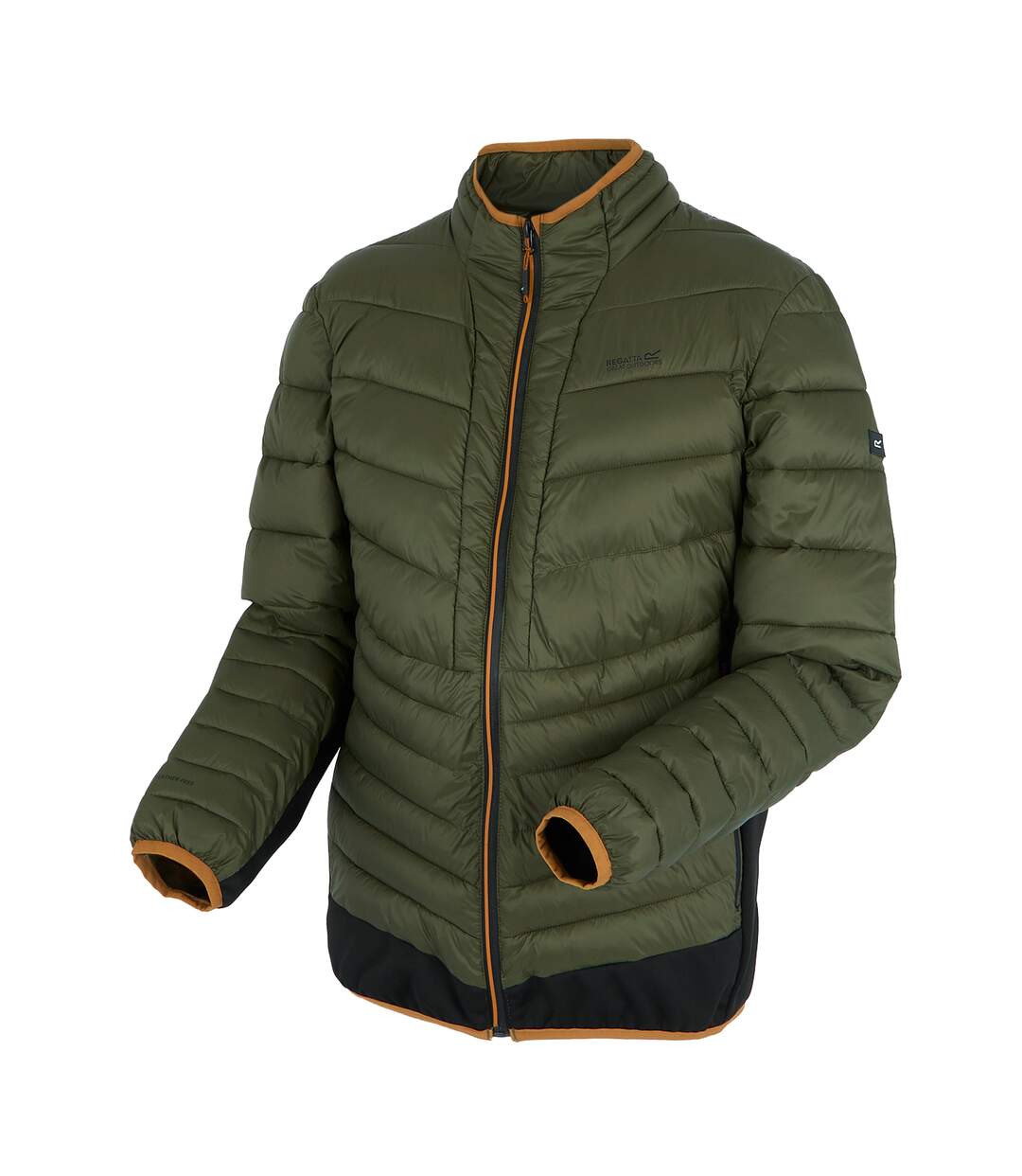 Veste Hybride Leedre Homme Vert Kaki Foncé Noir Regatta-4