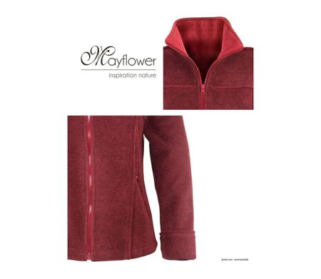 Veste Zippée Femme RIGA1B Bordeaux - Chaleur & Élégance (Mayflower)