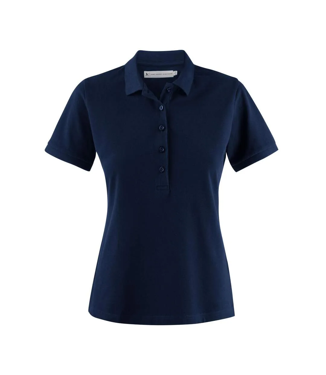 Womens/ladies Neptune Polo Shirt Dark Red James Harvest-1