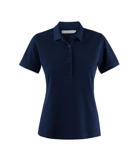 Womens/ladies Neptune Polo Shirt Dark Red James Harvest