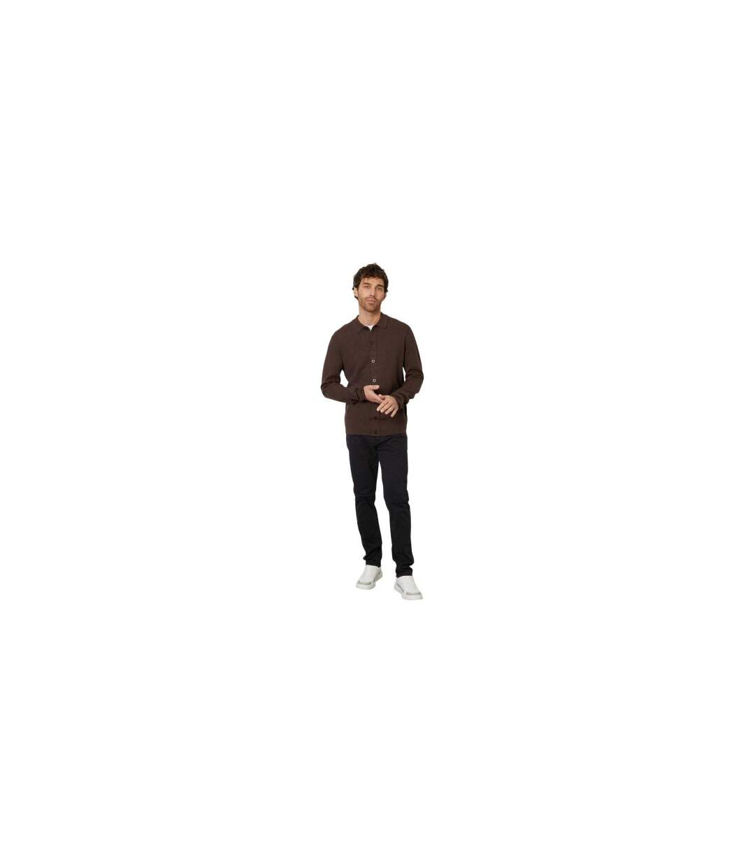Chemise À Boutons Homme Marron Threadbare-1