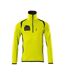 Pull Accelerate Safe Homme Jaune Fluo Bleu Marine Foncé Mascot-1