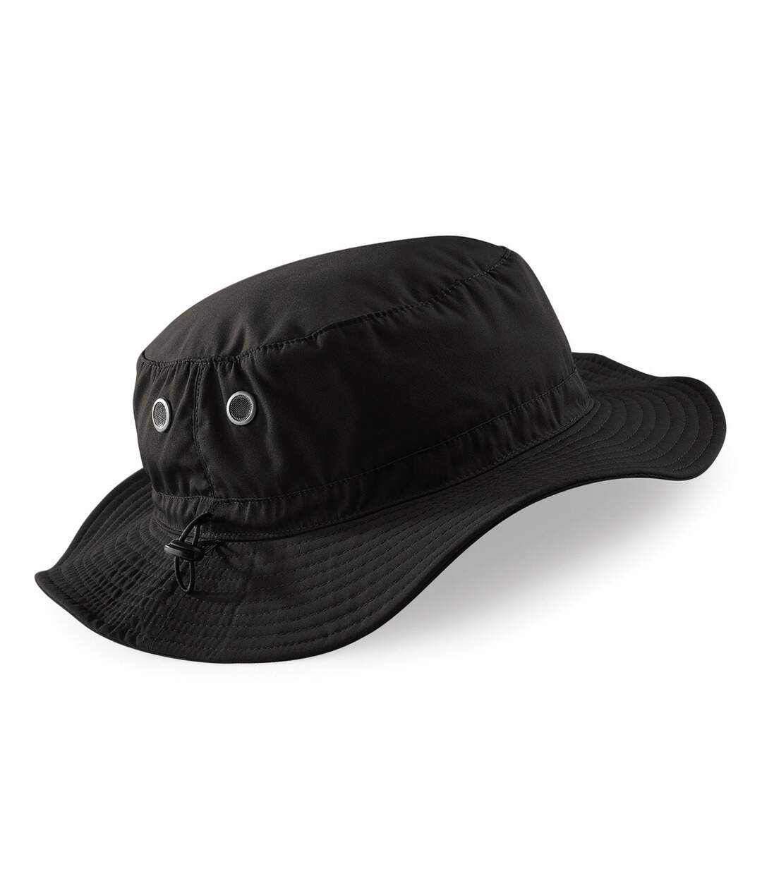 Beechfield Summer Cargo Bucket Hat / Headwear (UPF50 Protection) (Black)