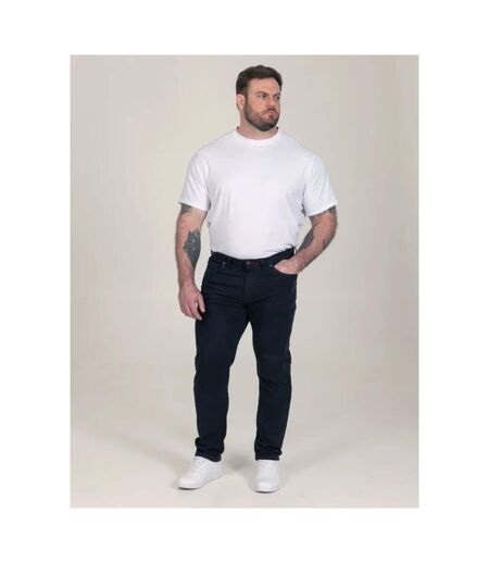 D555 Chino Extensible Et Effilé Motif/style Uni Kelvin Homme Bleu Marine Duke