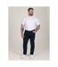 D555 Chino Extensible Et Effilé Motif/style Uni Kelvin Homme Bleu Marine Duke-1
