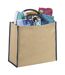 Sac En Jute The Large Mixte 40 X 20 X 35 Cm Marron Bleu-marine Bullet-1