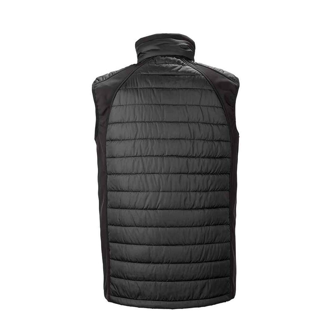 Gilet softshells matelassé et rembourré compass homme noir / gris Result-2