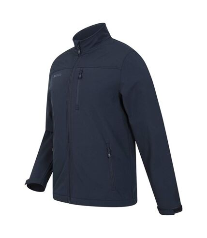 Mountain Warehouse Mens Grasmere Soft Shell Jacket (Dark Blue) - UTMW123