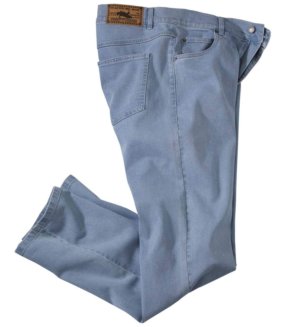 Jasnoniebieskie jeansy Regular ze stretchem Atlas For Men