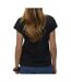 T-Shirt noir femme vero moda dubarry - s-2