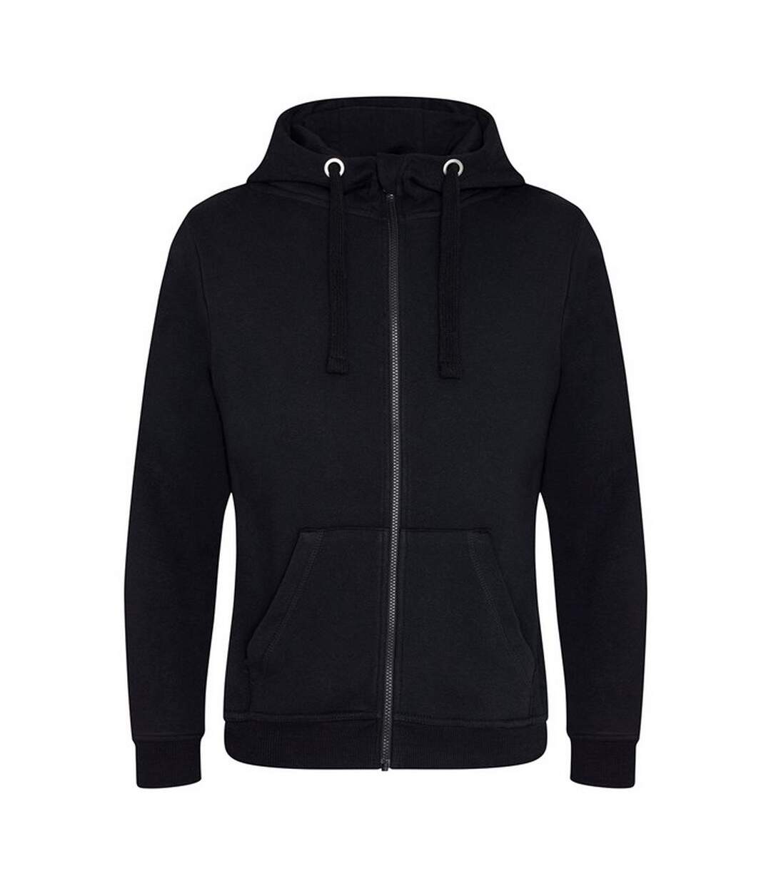Sweat À Capuche Zoodie Femme Noir Vif Awdis-1