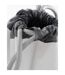 Athleisure Water Resistant Drawstring Sports Gymsac Bag One Size Ice Grey Bagbase-3
