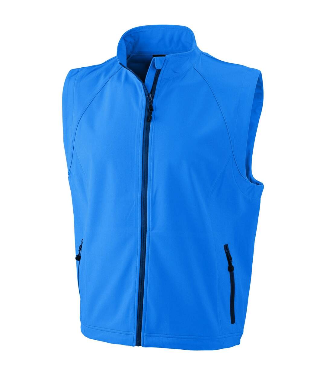 Gilet sans manches softshell coupe-vent imperméable - JN1022 - bleu azur - homme-1