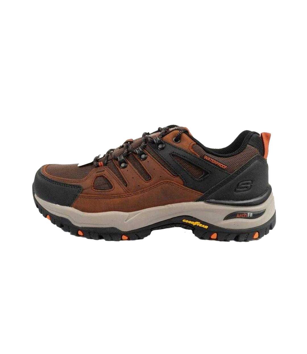 Baskets Coupe Arch Fit Homme Marron Skechers-3
