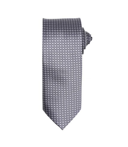 Premier Mens Puppy Tooth Formal Work Tie (Pack of 2) (Silver) (One Size)