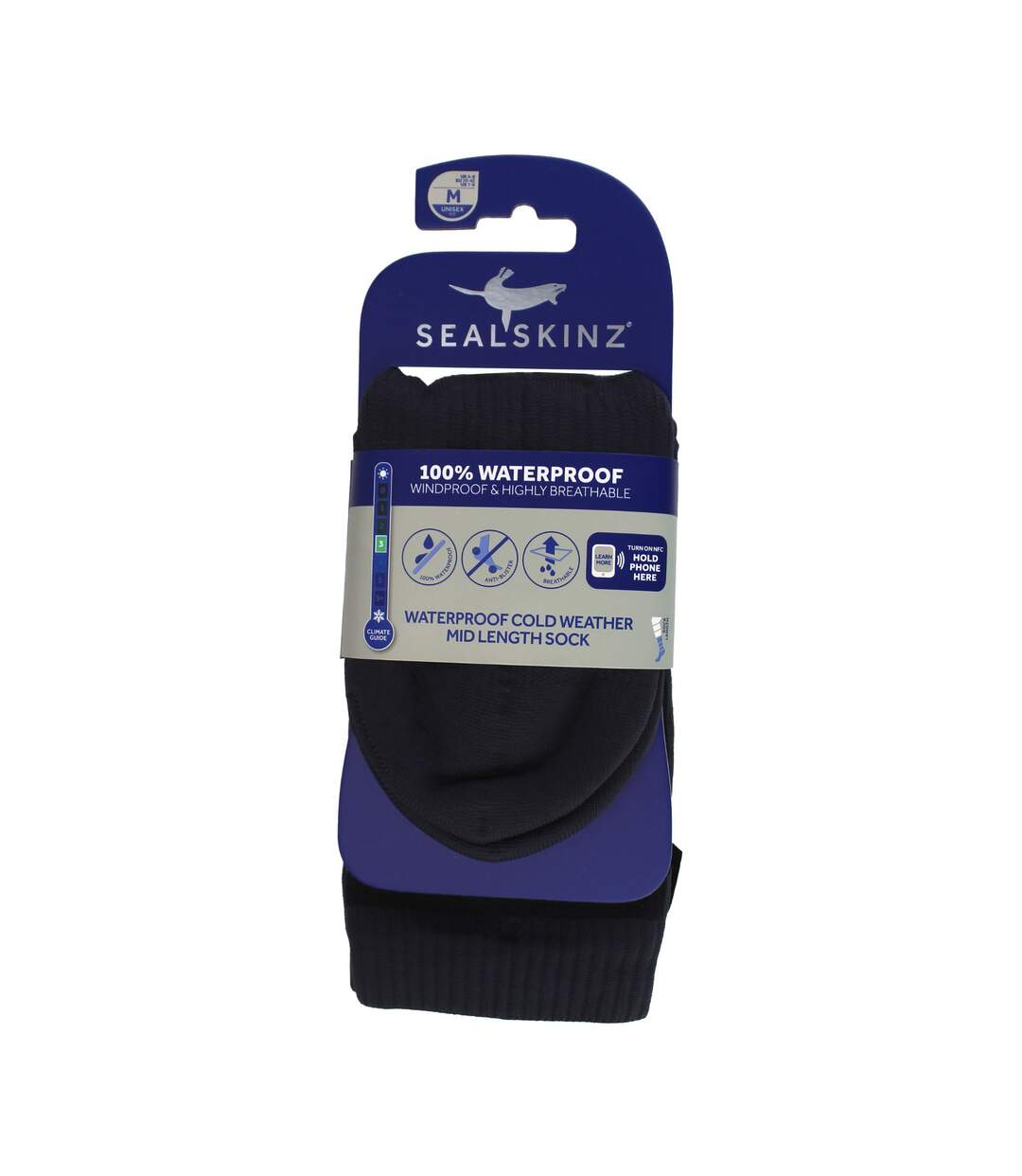 1 Pack Mens Ladies Insulated Waterproof Mid Socks for Cold Weather-2