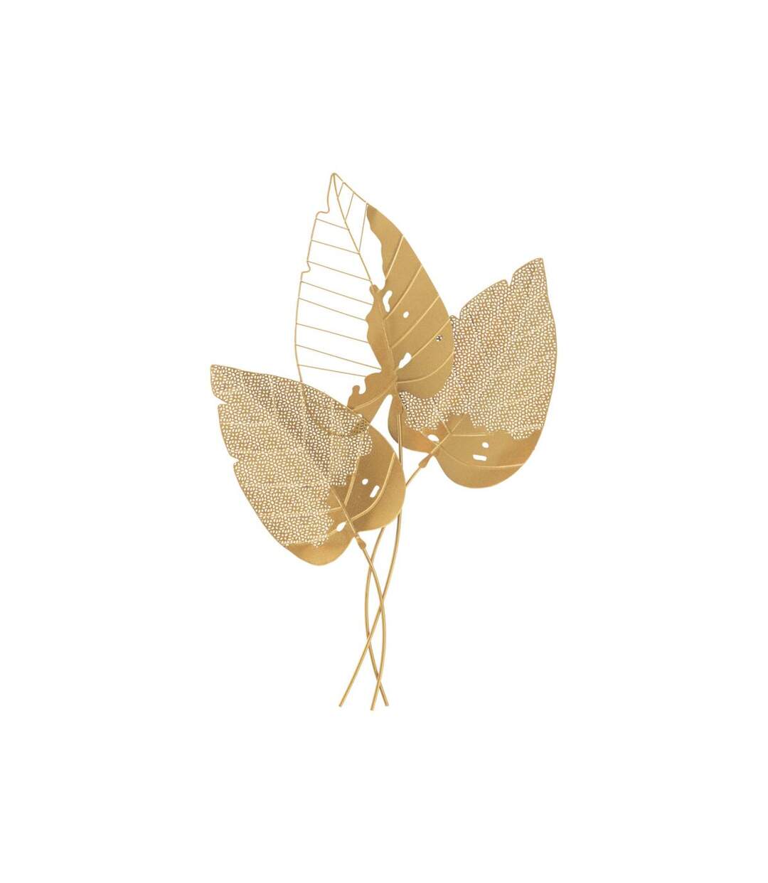 Décoration Murale en Métal Autumn Leaf 84cm Or-1