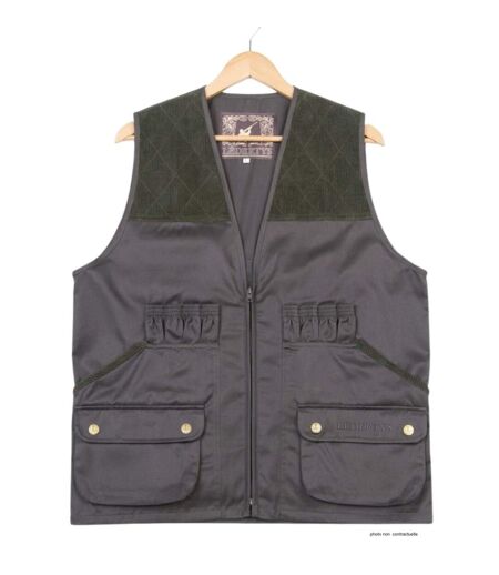 Gilet de Chasse LEDERTYS Classic LY0200 – Déperlant, Carnier PVC et Liberté de Mouvement