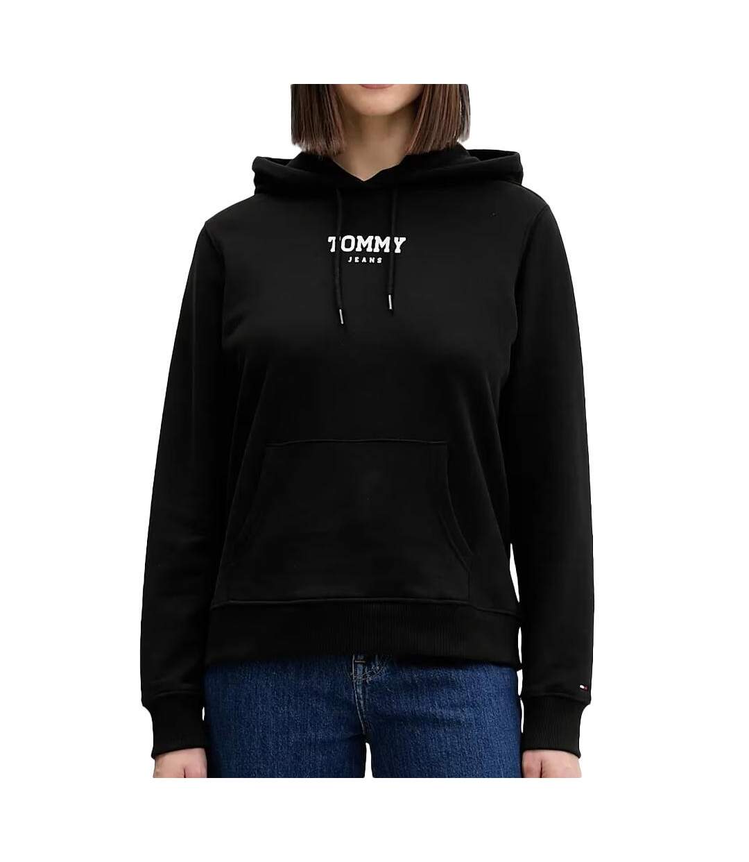 Sweat noir femme tommy hilfiger tjw r-1