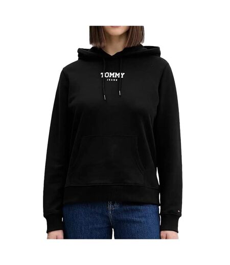Sweat noir femme tommy hilfiger tjw r