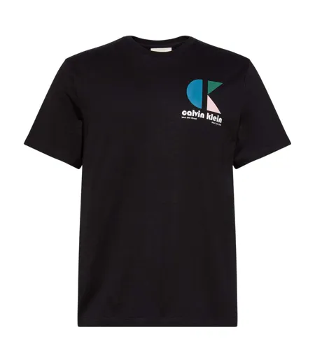 T-shirt Motif/style Logo Homme Noir Calvin Klein