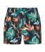 Womens/ladies Patterned Stretch Flowers Boardshorts Black Mountain Warehouse-1