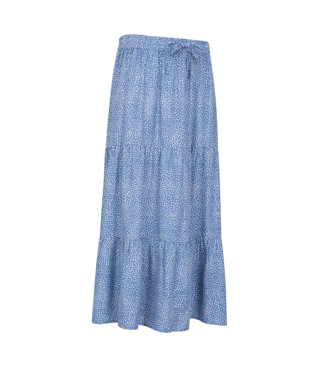 Womens/ladies Palermo Tiered Midi Skirt Corn Blue Mountain Warehouse-4