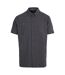 Chemise Manches Courtes Motif/style À Carreaux Gilcrux Homme Gris Foncé À Carreaux Trespass-1