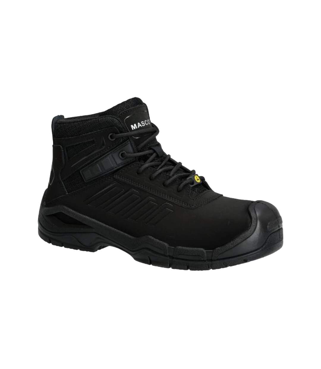 Mens Footwear Fit Trivor Leather Safety Boots Black Mascot-1