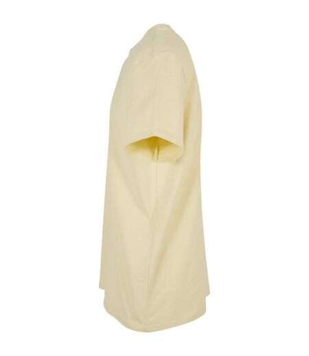 Mens Heavy Oversized T-shirt Soft Yellow Build Your Brand