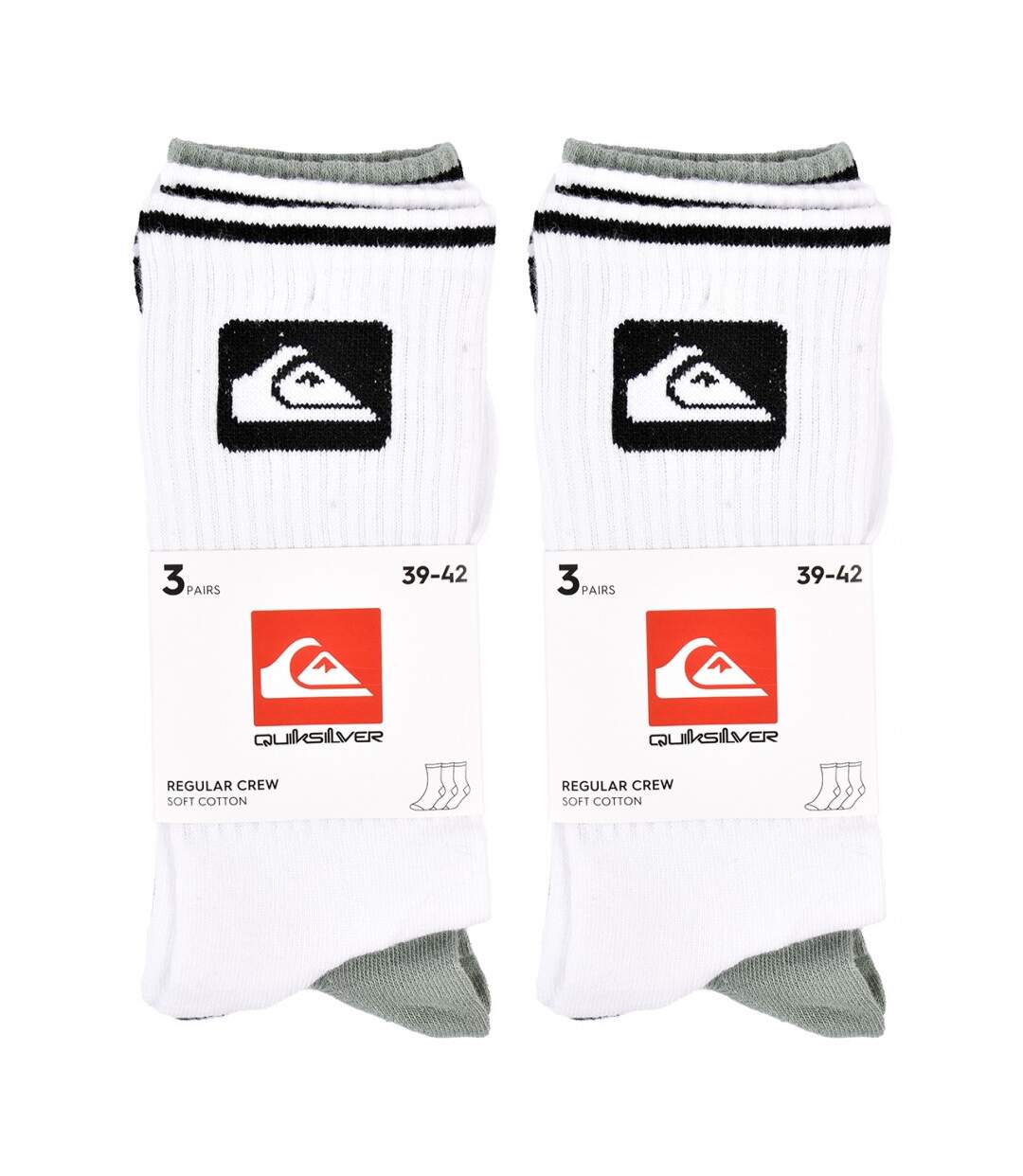 Chaussettes QUIKSILVER REGULAR CREW - Pack de 6-4