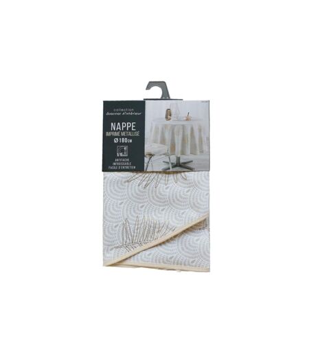 Nappe Antitache Ronde Sunny Gold 180cm Or
