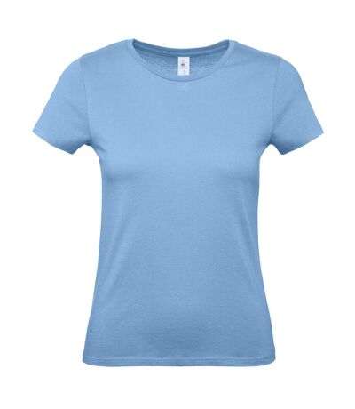 Womens/ladies #e150 t-shirt sky blue B&C