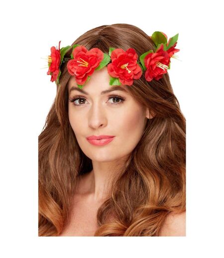 Couronne hawaiian rouge Smiffys