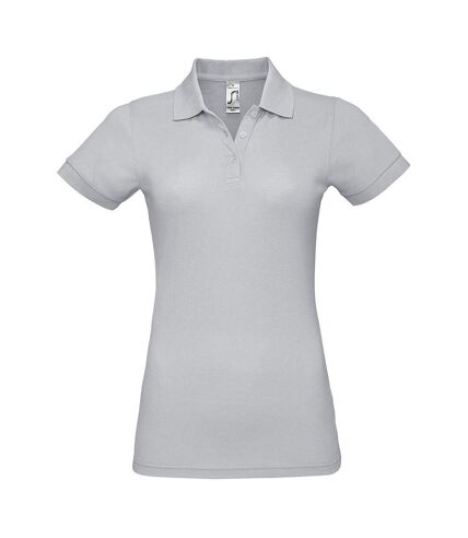 SOLs Womens/Ladies Prime Pique Polo Shirt (Pure Gray)
