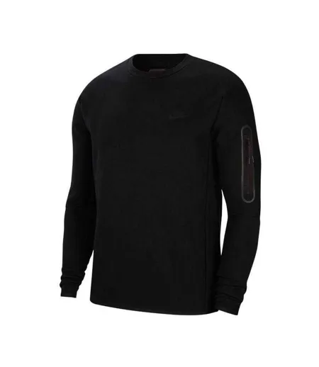 Mens Nsw Fleece Crew Neck Sweatshirt Black Nike