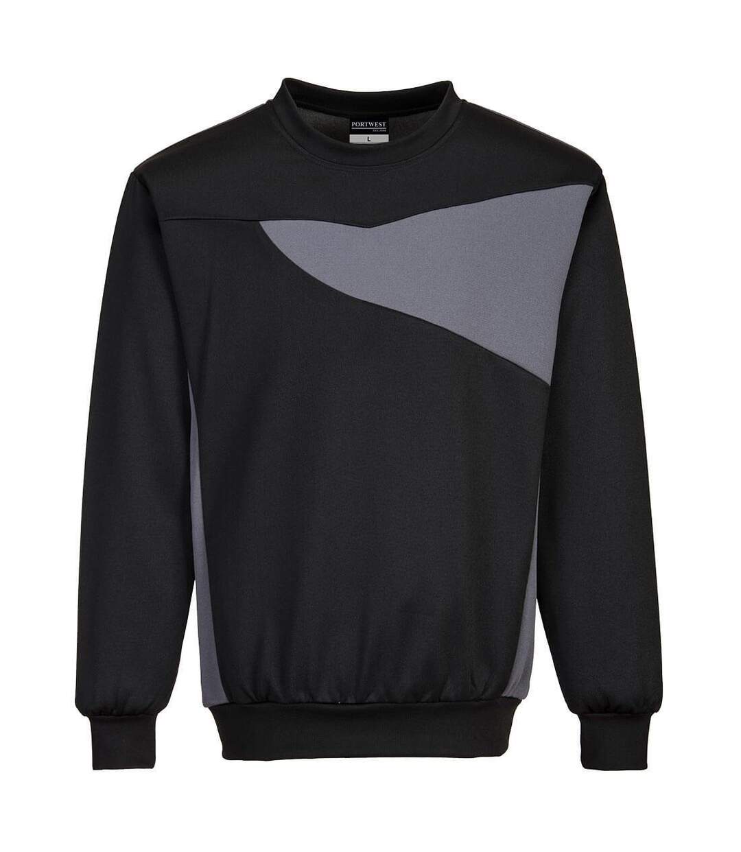 Sweat pw2 homme noir / gris foncé Portwest