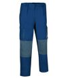 Pantalon de travail multipoches - Homme - DARKO - bleu acier et gris