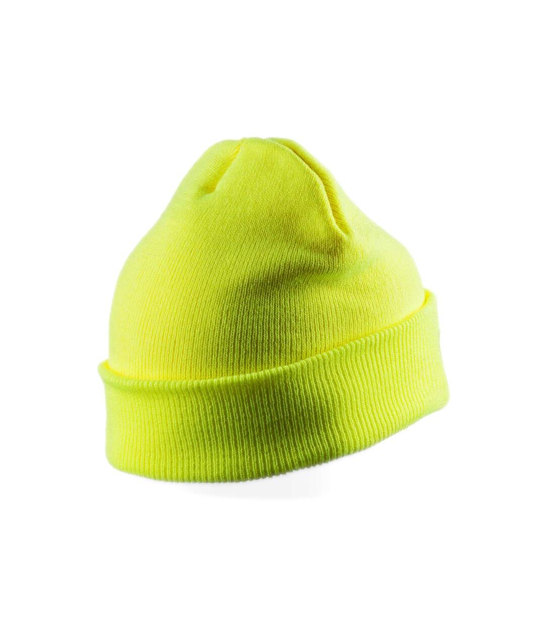 Bonnet adulte jaune fluo Result