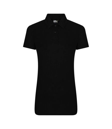 PRO RTX Womens/Ladies Pro Polyester Polo Shirt (Black)