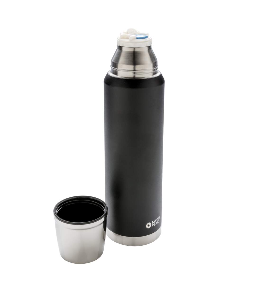 Elite copper vacuum insulation 1l flask one size black Swiss Peak-3