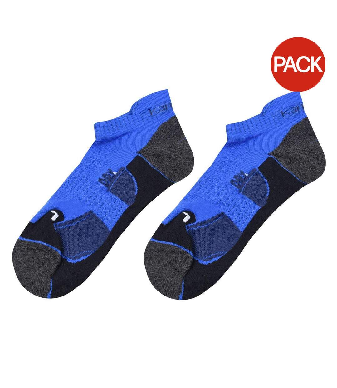 Pack Of 2  Mens Trainer Socks  Blue Navy Karrimor-1